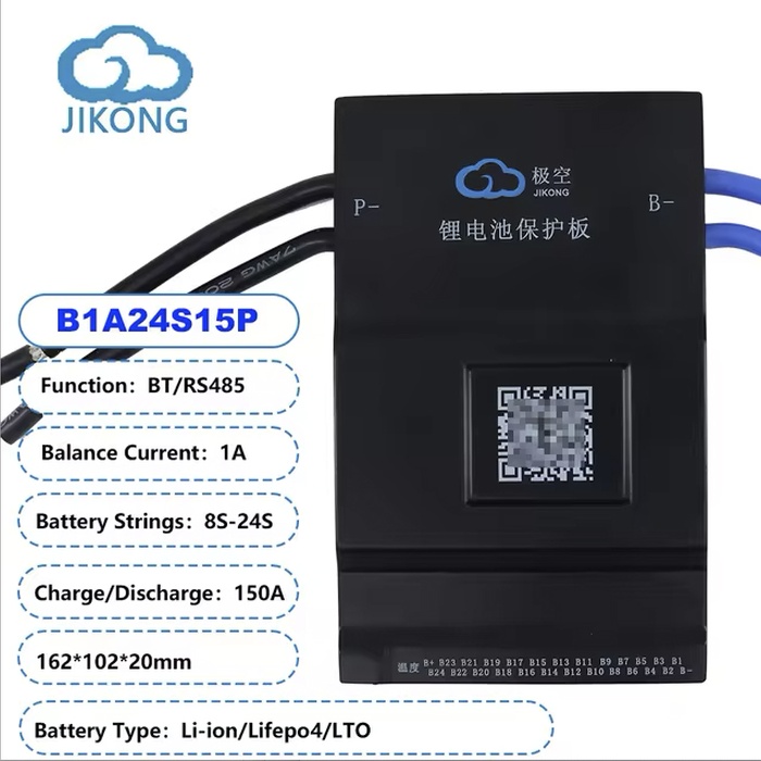 JIKONG Smart BMS JKBMS активний балансир 8S~24S 150a