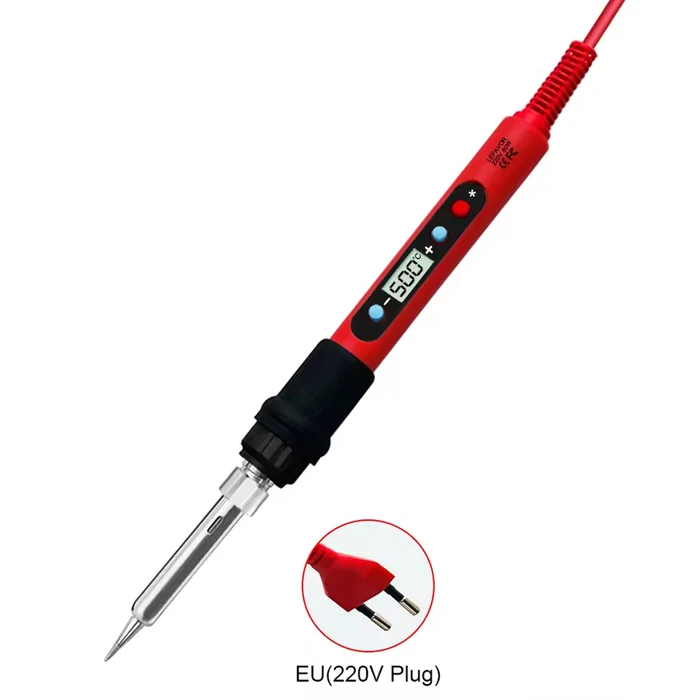 Паяльник із цифровим дисплеєм, 80Вт (220В)