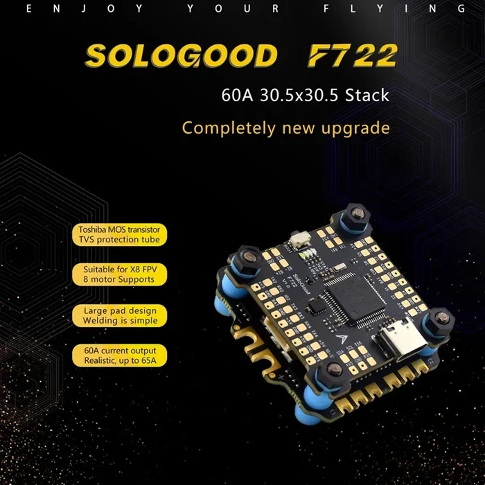 Політний стек SoloGood F722 із ESC 60a