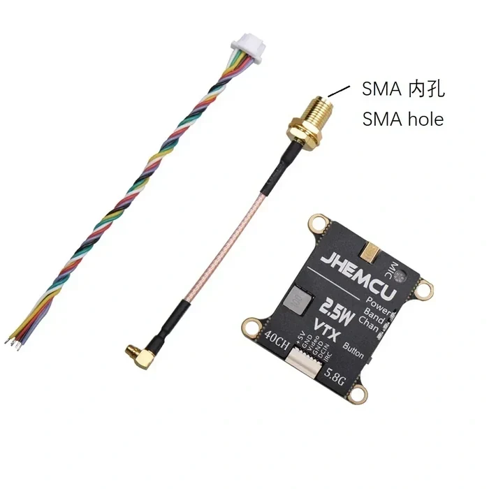 JHEMCU 2.5W VTX 5.8G 40CH Adjustable FPV Transmitter