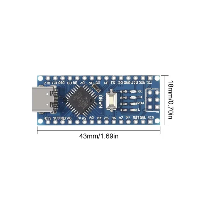 Arduino nano 3.0 With the bootloader type-c