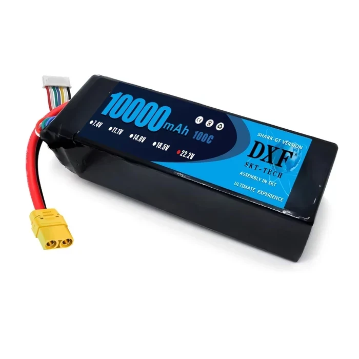 Аккумулятор DXF 6S 22.2v 10000mah 100c LiPo Battery XT90