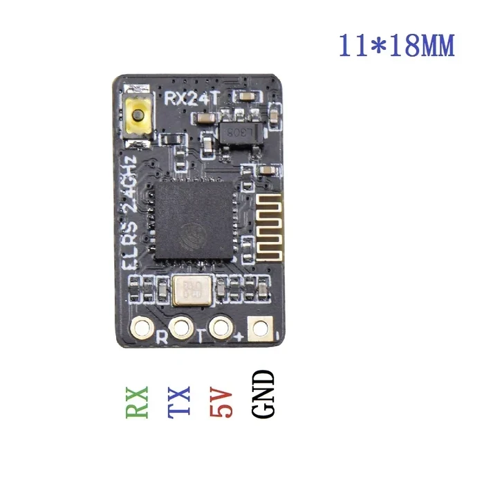 JHEMCU ExpressLRS RX24T 2.4G ELRS Radio Nano Long Range Receiver