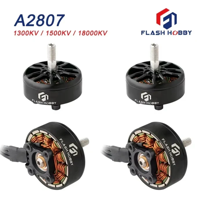 Двигун FLASHHOBBY A2807 2807 6S 1300KV для дронів 7inch