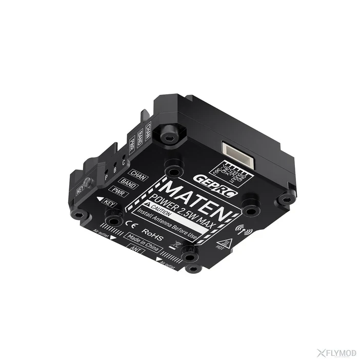 GEPRC MATEN 5.8G 2.5W VTX PRO – потужний відеопередавач із мікрофоном, охолодженням