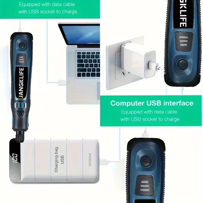 Гравер USB бездротовий роторний інструмент TY-CM01 з 28 насадками