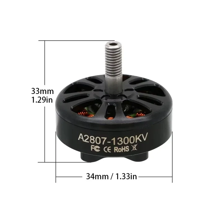 Двигун безколекторний UAngel A 2807 1300KV Brushless Motor