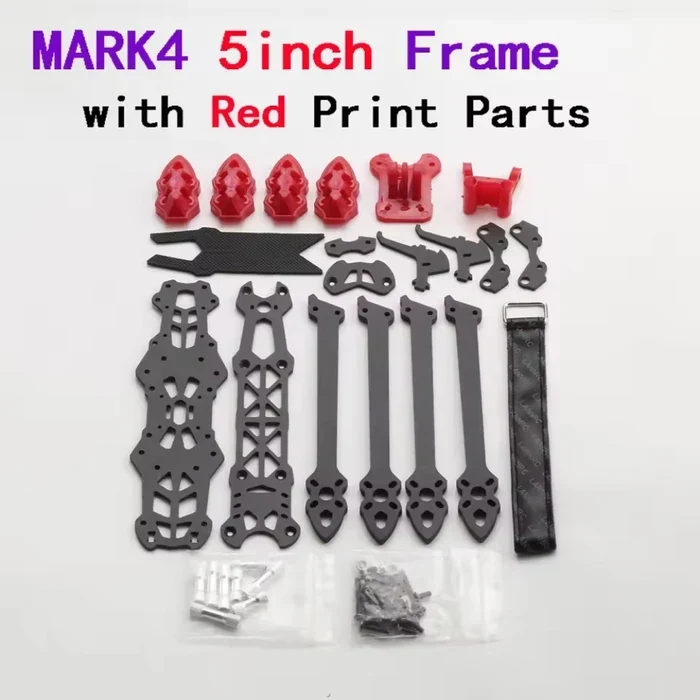 Рама mark4 5 inch з червоним 3д друком
