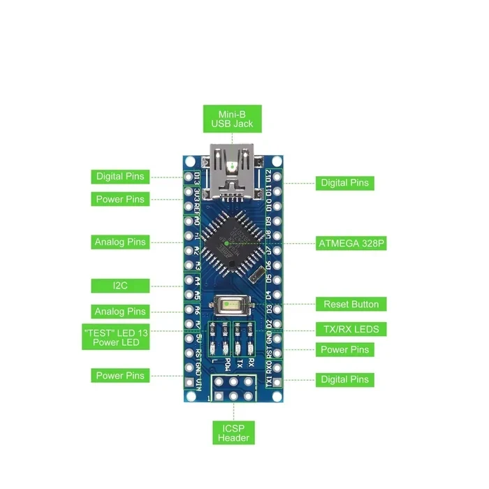 Arduino nano 3.0 With the bootloader Mini USB