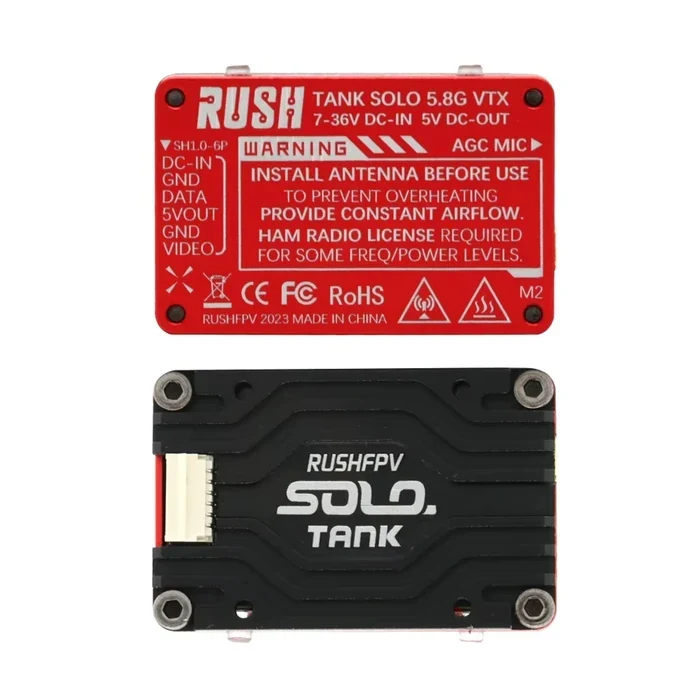 RUSH Solo Tank 5.8G VTX Video Transmitter CNC shell 1.6W