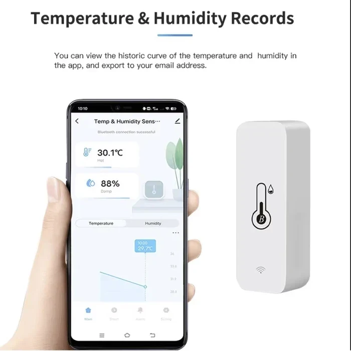 Tuya Smart Temperature Humidity Sensor Mini Bluetooth